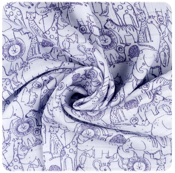 Mosható pelenka XKKO bambusz pelenkák 70×70 - Safari Lavender Aura Mix, 3 db ...