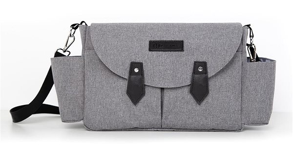 Prebaľovacia taška na kočík PETITE & MARS taška prebaľovacia Sara grey black ...