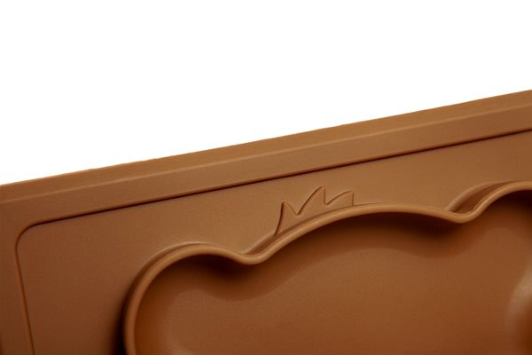 Kidnort Retter baby plate with mat dark .