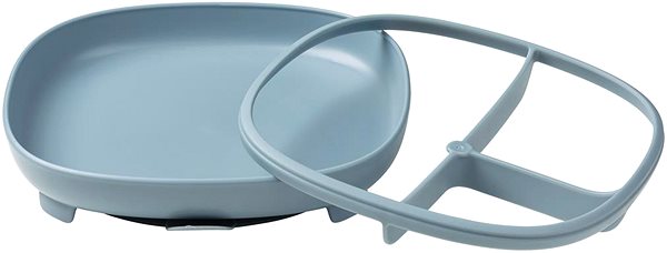 Baby plate B.Box Divided plate with suction cup 2in1 blue .