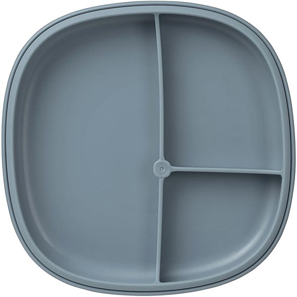 Baby plate B.Box Divided plate with suction cup 2in1 blue .
