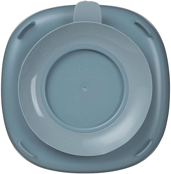 Baby plate B.Box Divided plate with suction cup 2in1 blue .