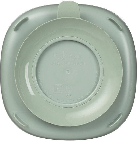 Baby plate B.Box Divided plate with suction cup 2in1 green .