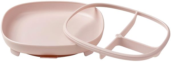 Baby plate B.Box Divided plate with suction cup 2in1 pink .