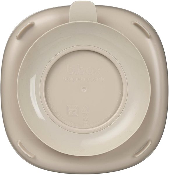 Baby plate B.Box Divided plate with suction cup 2in1 beige .