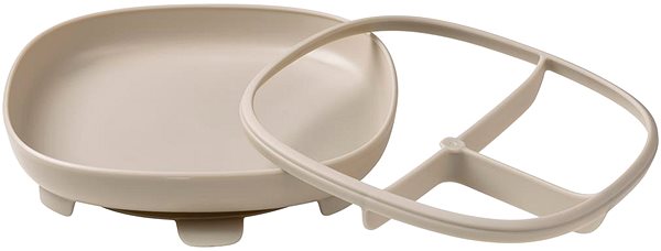 Baby plate B.Box Divided plate with suction cup 2in1 beige .