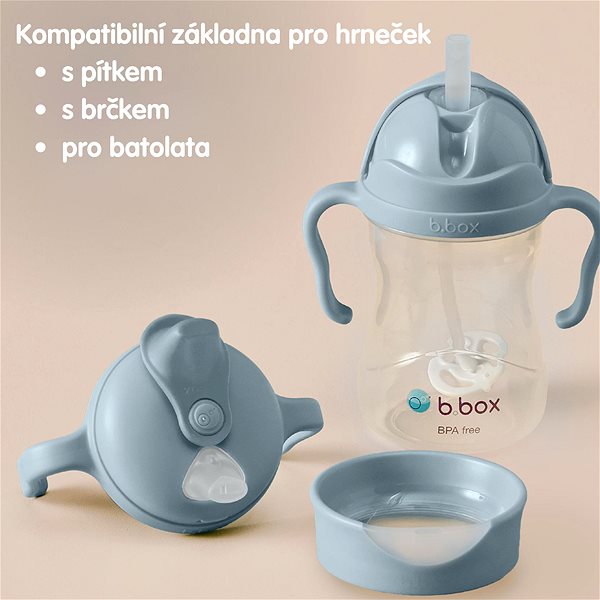 Tanulópohár b.box Univerzális ivókészlet, világoskék ...