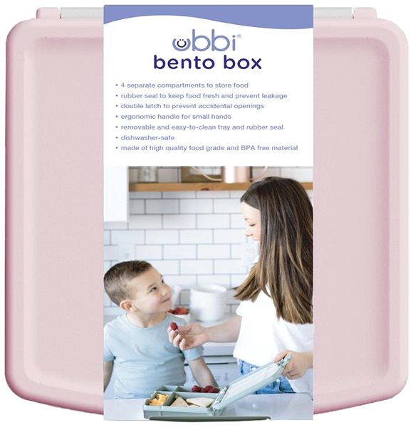Lunch Box Ubbi Lunch Bento Box Blush Pink ...