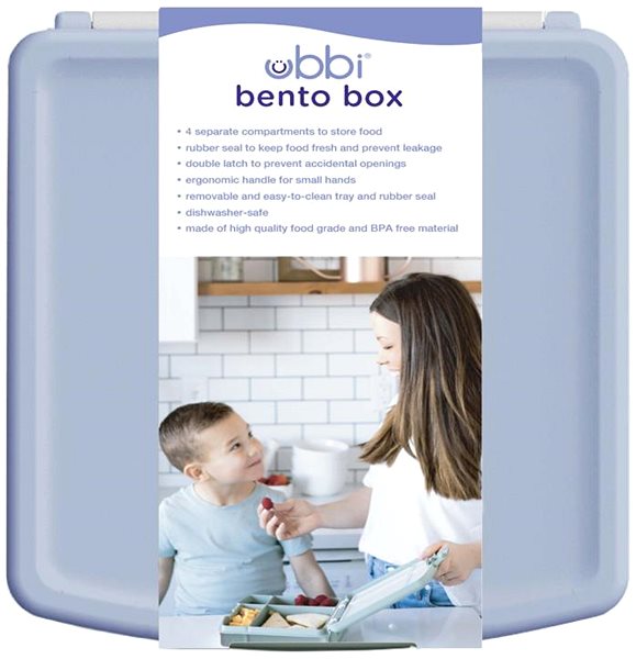 Lunch Box Ubbi Lunch Bento Box Cloudy Blue ...
