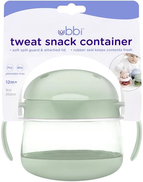 Lunch Box Ubbi Sage snack container ...
