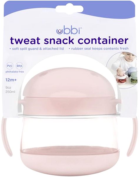 Lunch Box Ubbi Snack container Blush Pink ...