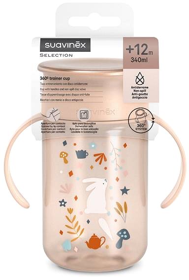 Tanulópohár Suavinex Wonderland 360° 340 ml - rózsaszín ...