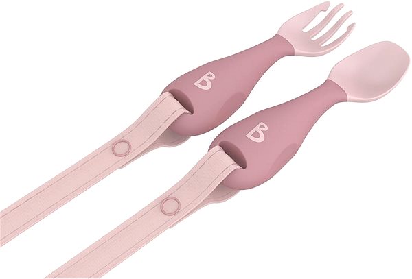 Bibado Handi children's cutlery with Blush clip.