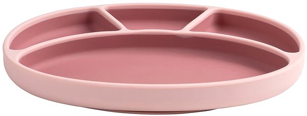 Bibado children's plate Bibado Divided plate with suction cup Blush .