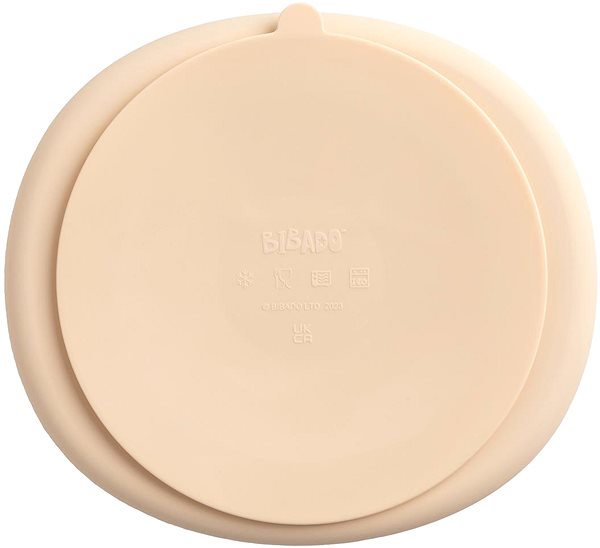 Bibado Children's plate Bibado Divided plate with suction cup Fawn .