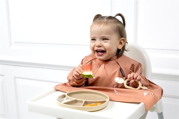 Bibado Children's plate Bibado Divided plate with suction cup Fawn .