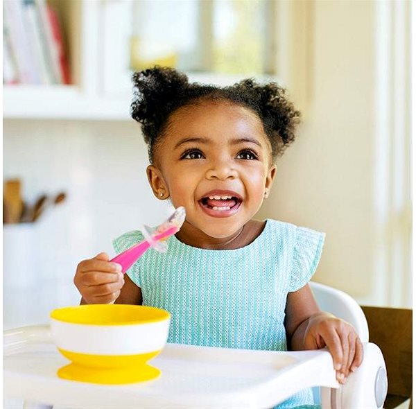 Baby spoon Munchkin Silicone Spoons 2 pcs pink/purple .