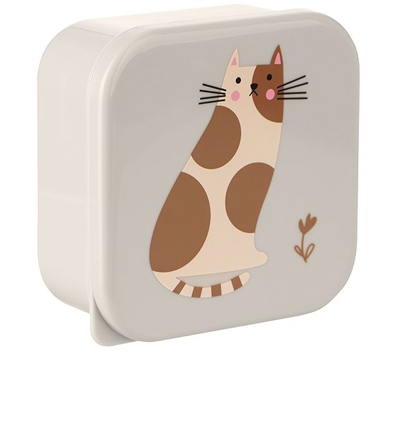 Snack Box KikkaBoo Kitty Cat Grey Set ...