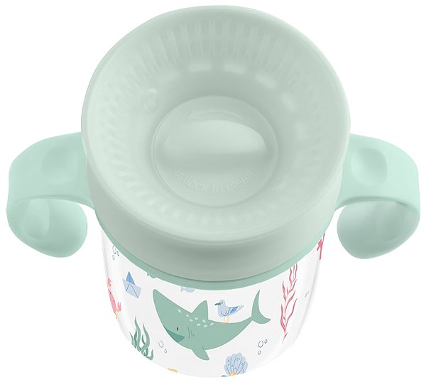 Dětský hrnek KikkaBoo Hrnek trénovací 360° Deep Sea Mint ...