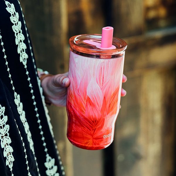 Thermal Mug Quokka Mist with straw 720 ml Peach Petals ...
