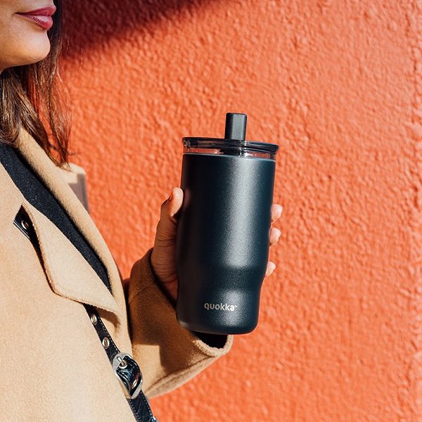 Thermal Mug Quokka Mist with straw 720 ml Black ...