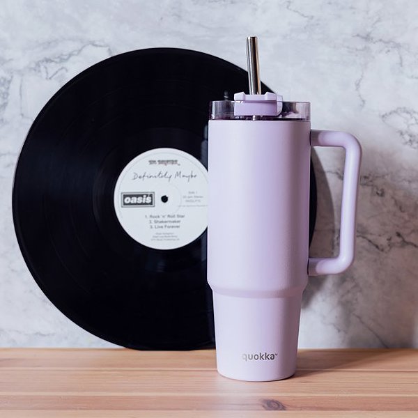 Thermal Mug Quokka Stream with straw 950 ml Purple ...