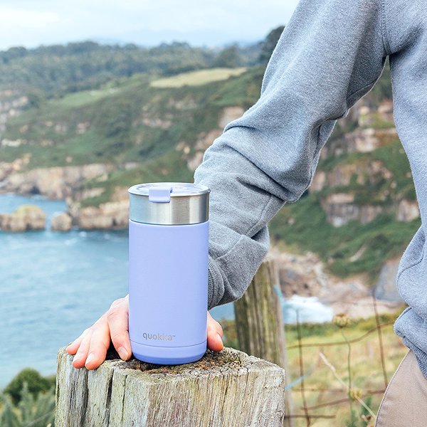 Thermal Mug Quokka Boost with strainer 400 ml Denim Blue ...