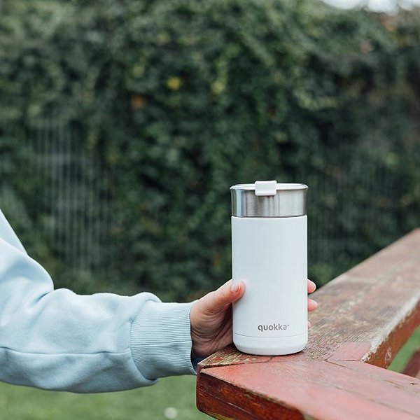 Thermal Mug Quokka Boost with strainer 400 ml White ...