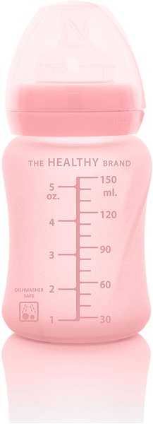 Dojčenská fľaša Everyday Baby fľaša sklo 150 ml Rose Pink ...