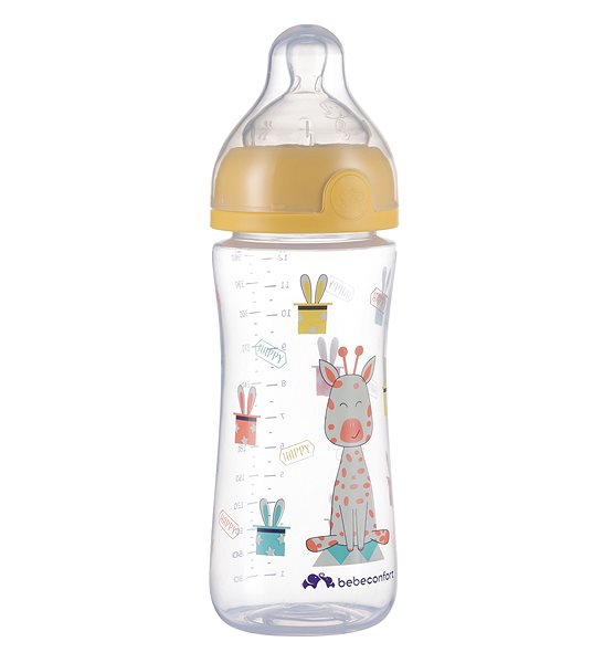 Dojčenská fľaša Bebeconfort Emotion Yellow 360 ml, 6 m+ ...