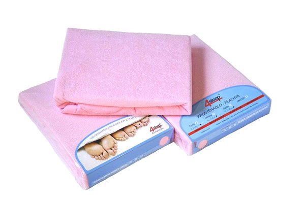 Prostěradlo 4sleep jersey prostěradlo s gumičkou, 60 × 120 - 11 růžová ...
