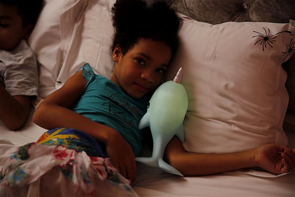 MTM DHINK Narwhal night light XL, blue.
