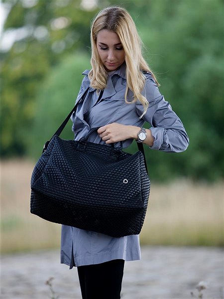 Pinkie Black Comb XL pushchair bag.