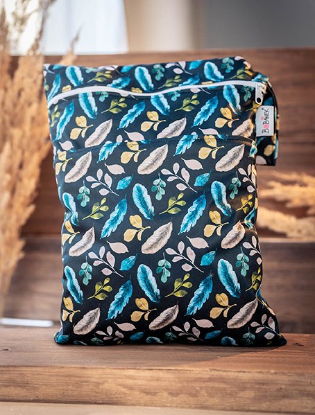 Bobánek Normal waterproof bag, Night Feathers nappy bags.