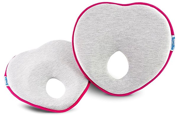 Anatomical pillow Sensillo Ergonomic, shaping pillow for baby grey, pink .
