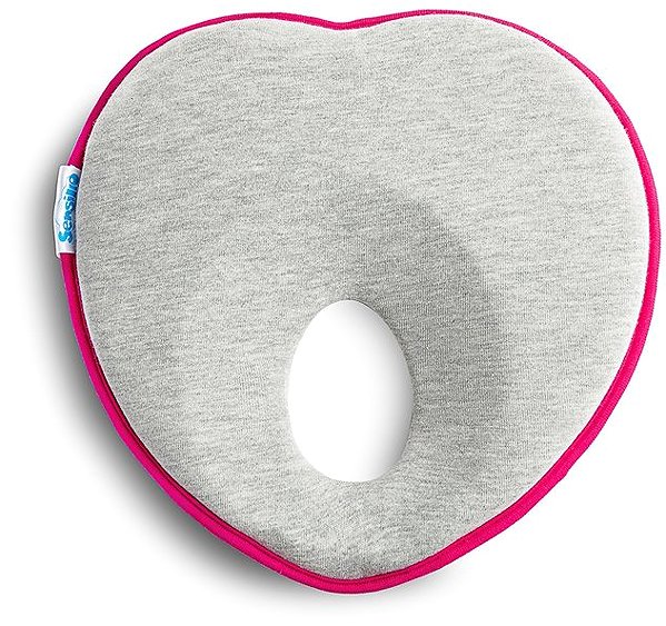 Anatomical pillow Sensillo Ergonomic, shaping pillow for baby grey, pink .