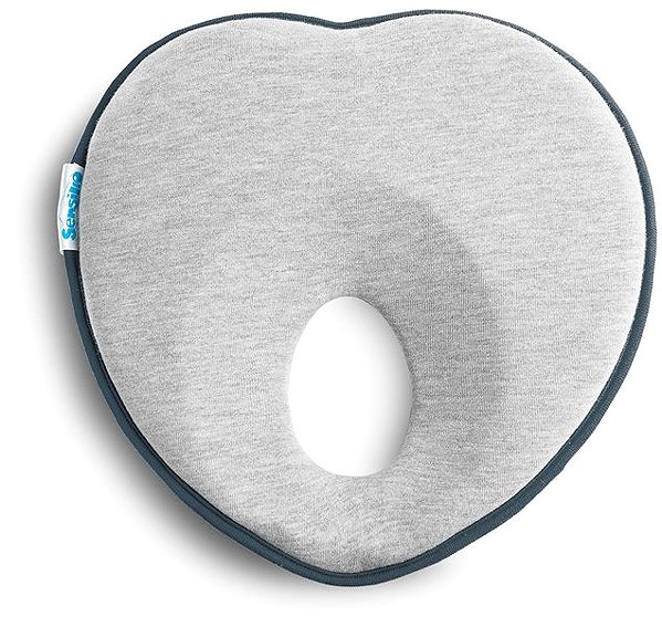 Anatomical pillow Sensillo Ergonomic, shaping pillow for baby grey, graphite .