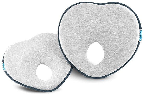 Anatomical pillow Sensillo Ergonomic, shaping pillow for baby grey, graphite .
