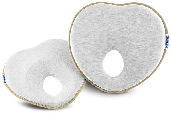Anatomical pillow Sensillo Ergonomic, shaping pillow for baby grey, beige .