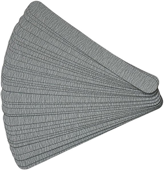 BAFI Straight metal base + Replacement straight sandpaper, 180 grit, 25pcs nail file.