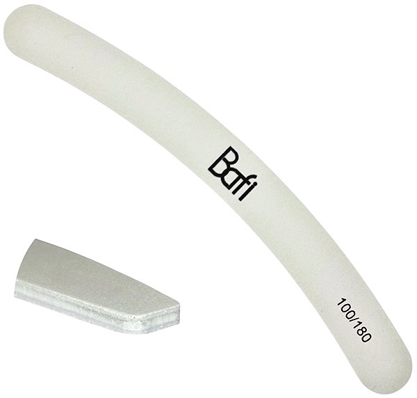 BAFI Banana nail file 100/180, 10-piece set.