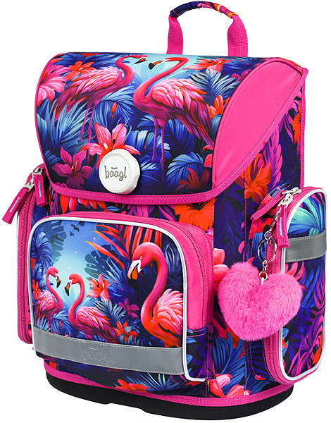 BAAGL Ergo Flamingos school bag.
