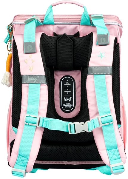 School backpack BAAGL School bag Zippy Rainbow pink .