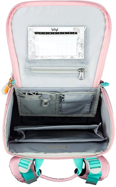 School backpack BAAGL School bag Zippy Rainbow pink .