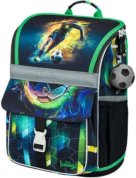 School backpack BAAGL School briefcase Zippy Football Player .