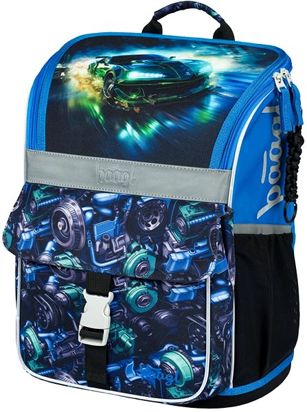 School backpack BAAGL School briefcase Zippy Racing car .