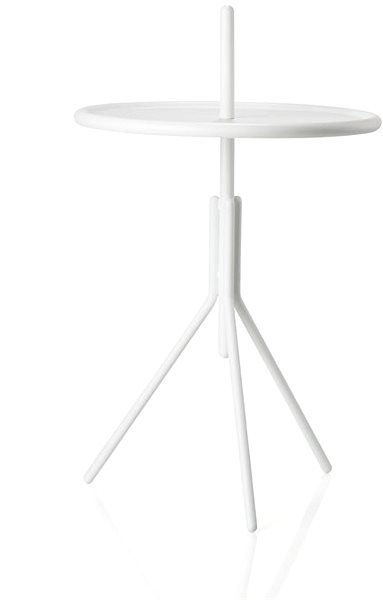 Odkladací stolík Zone Denmark Kovový stolík Inu White 33,8 × 54,5 cm ...