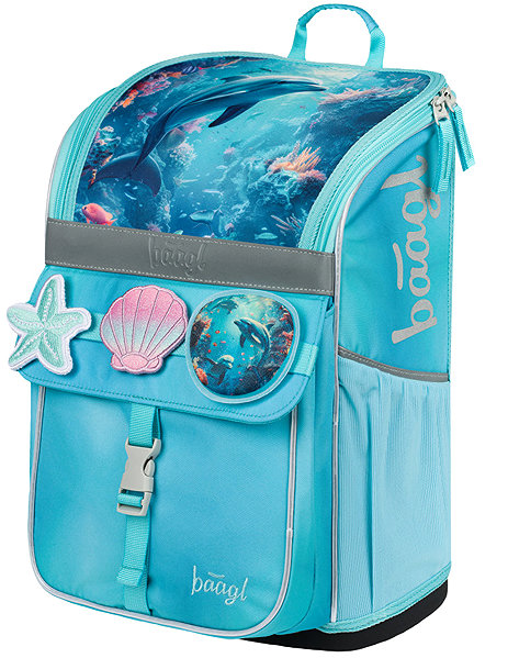 BAAGL Zippy Dolphin school bag.