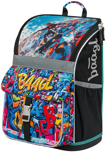 BAAGL Zippy Skatepark school bag.