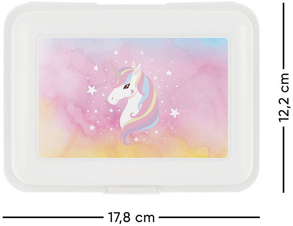 Lunch Box BAAGL Rainbow Unicorn Snack Box ...